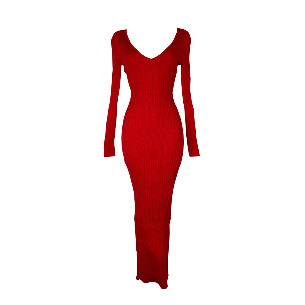 Red Long sleeve Dress